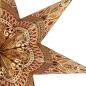 Preview: Khidki Braun/Goldglitter, 7 Zacken , 60cm